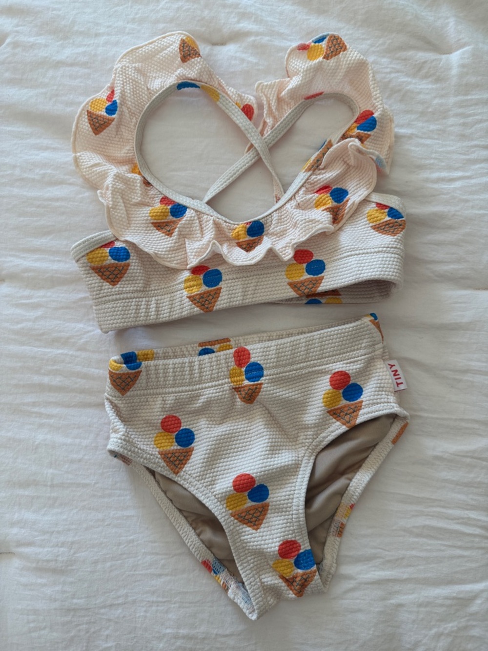 Tinycottons Two-Piece Ice Cream Print Bikini